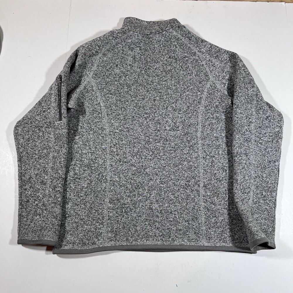 Patagonia Better Sweater Heather Grey 1/4 Zip Pullover Fleece Youth XL 14 - Picture 11 of 13